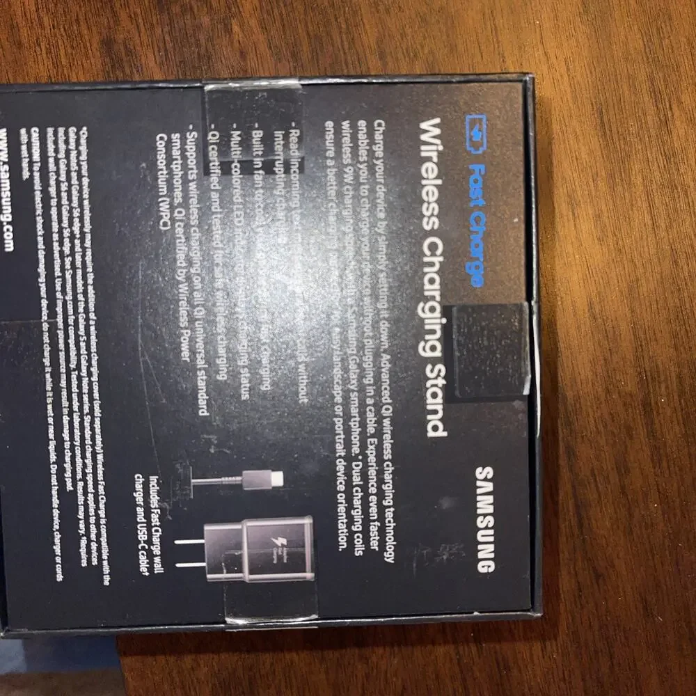 Samsung Fast Charge Wireless Charging Stand EP-N5100 w/ OpenBox Cable & Adapter